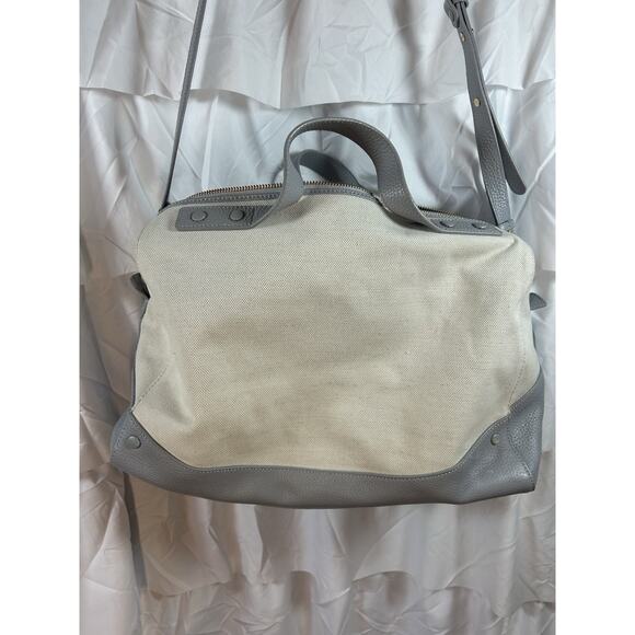 Neely and Chloe x Anthropologie $428 The Weekender Bag Gray Carryall *spot* - Picture 2 of 14